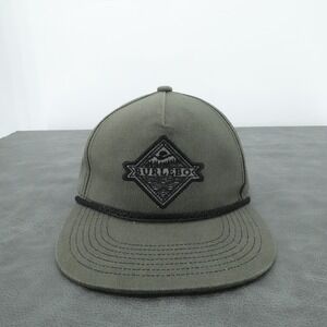 Burlebo Rope Hat Cap Mens Green Snapback Patch Logo Adjustable Rope Cord